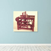 織機の作業モデル キャンバスプリント (インサイチュ (ウッドフロア))