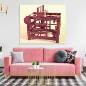 織機の作業モデル キャンバスプリント (インサイチュ (リビング))