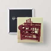 織機の作業モデル 缶バッジ (正面&裏面)