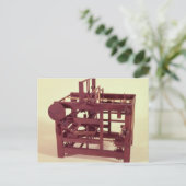 織機の実物モデル ポストカード (スタンド正面)