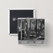 「織機の無経験 缶バッジ (正面&裏面)