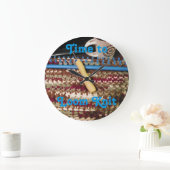 織機の編機械の時計、ニット ラージ壁時計 (ホーム)