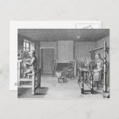 織機ストッキング ポストカード (正面/裏面)