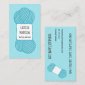 織物の職人の編機械ヤーンの名刺 名刺 (正面/裏面)