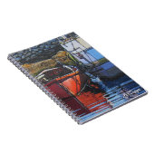 織物の芸術のボートのノート ノートブック (右側)