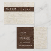 織物の質の名刺 名刺 (正面/裏面)