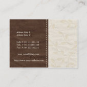 織物の質の名刺 名刺 (裏面)