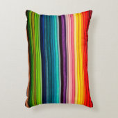 織物カラーカラフル織物 アクセントクッション (正面(垂直))