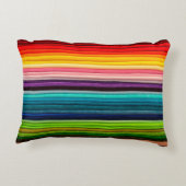 織物カラーカラフル織物 アクセントクッション (裏面)