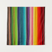 織物カラーカラフル織物 タペストリー (正面(横))