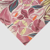 織物デザイン熱帯花Anonymous 薄葉紙 (詳細)
