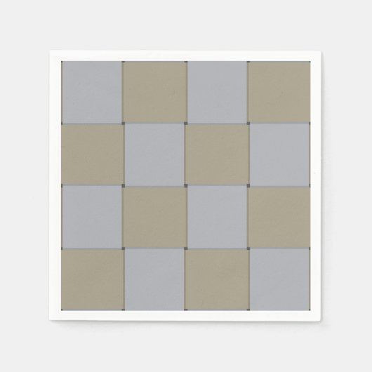 織物低鍵金ゴールド及び銀模様 スタンダードカクテルナプキン (正面)