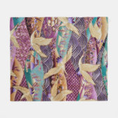 織物地紋 フリースブランケット (正面(横))