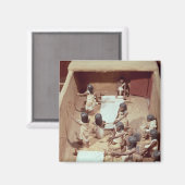 織物工場の葬式モデル マグネット (正面/裏面)