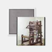 織物用の最初の織機ストッキング, 1750 マグネット (正面/裏面)