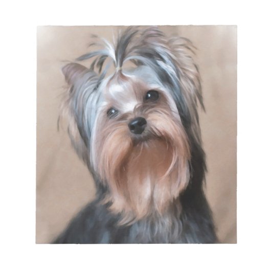 織物系の犬 ノートパッド (正面)