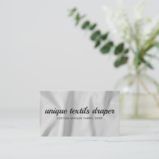 織物織物仕立て 名刺 (スタンド正面)