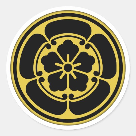 織田氏家紋 ラウンドシール (正面)