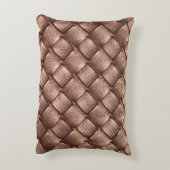 織革、ブロンズ色の背景。 アクセントクッション (裏面(縦))