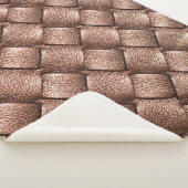 織革、ブロンズ色の背景。 シェルパブランケット (3/4)