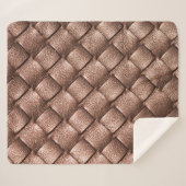 織革、ブロンズ色の背景。 シェルパブランケット (正面(横))