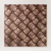 織革、ブロンズ色の背景。 ジグソーパズル (横)