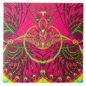 繭のフラクタルから現れる変態 タイル (正面)