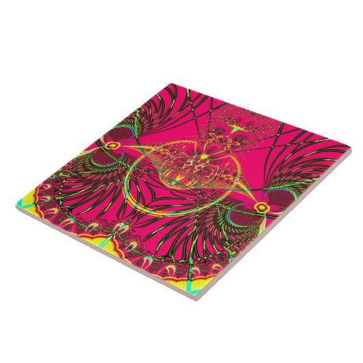 繭のフラクタルから現れる変態 タイル (側面)