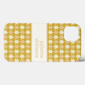 繰りかわいらし返し小花模様クリーム金ゴールド Case-Mate iPhoneケース (裏面 (横))