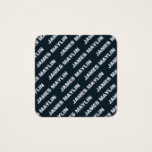 繰りはっきりした返し編集可能な名前 | シンプル白黒 (正面)