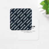 繰りはっきりした返し編集可能な名前 | シンプル白黒 (デスク)