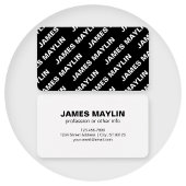 繰りはっきりした返し編集可能な名前 | シンプル白黒