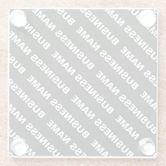 繰りはっきりした返し編集可能な名前 | シンプル白黒 ガラスコースター (裏面)