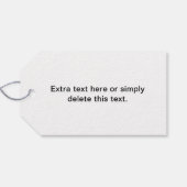 繰りはっきりした返し編集可能な名前 | シンプル白黒 ギフトタグ (裏面横)