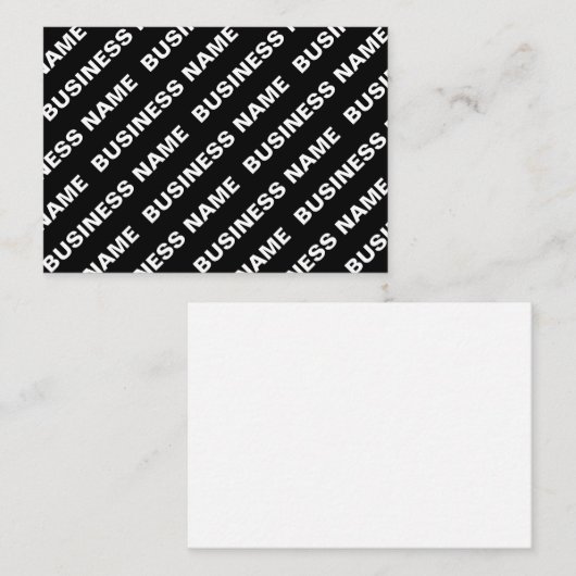 繰りはっきりした返し編集可能な名前 | シンプル白黒 ノートカード (正面/裏面)