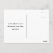 繰りはっきりした返し編集可能な名前 | シンプル白黒 ポストカード (裏面)