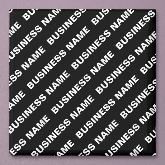 繰りはっきりした返し編集可能な名前 | シンプル白黒 マグネット