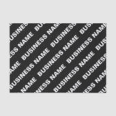 繰りはっきりした返し編集可能な名前 | シンプル白黒 薄葉紙 (正面)