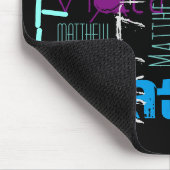 繰りパーソナライズされた返し名7文字マウスパッド マウスパッド (コーナー)