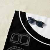 繰りパーソナライズされた返し5文字ビーチ ビーチタオル (インサイチュ)