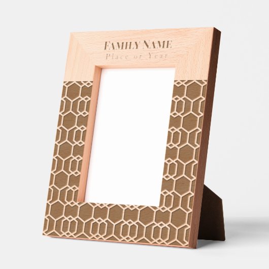 繰りモダン返しパターン レーザー彫刻フレーム (左)