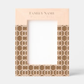 繰りモダン返しパターン レーザー彫刻フレーム (正面)