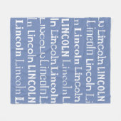 繰り返された一流毛布 フリースブランケット (正面(横))