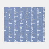 繰り返された一流毛布 フリースブランケット (正面(横))