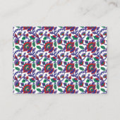 繰り返しを特徴とするシームレスで対称なパターン プレイスカード (裏面)