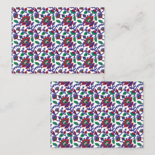 繰り返しを特徴とするシームレスで対称なパターン プレイスカード (正面/裏面)