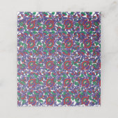 繰り返しを特徴とするシームレスで対称なパターン プレイスカード (外部開封)