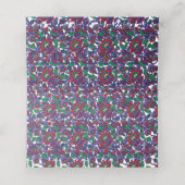 繰り返しを特徴とするシームレスで対称なパターン プレイスカード (内部開封)