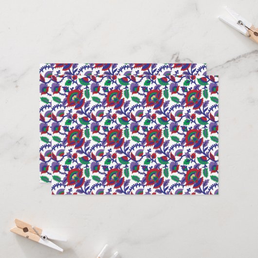 繰り返しを特徴とするシームレスで対称なパターン 招待状 (正面/裏面インサイチュ)