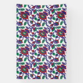 繰り返しを特徴とするシームレスで対称なパターン 横断幕 (縦)